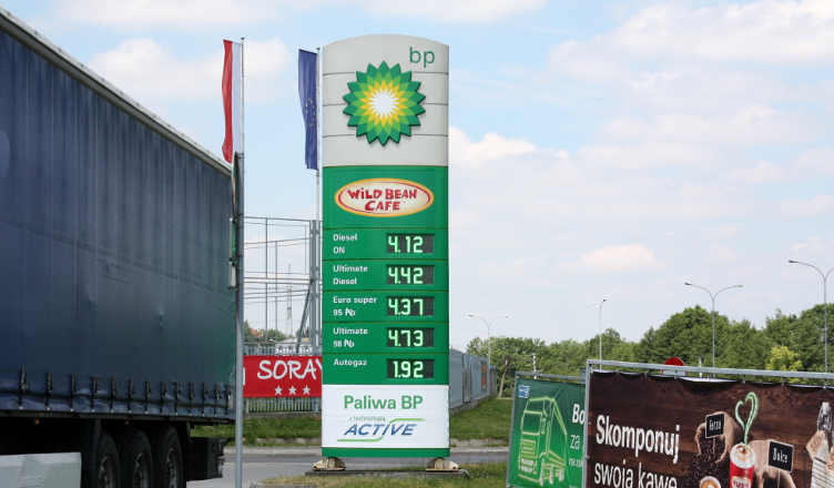 Cena benzyny BP