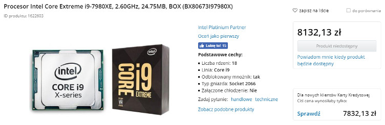 Intel Core Extreme i9-7980XE